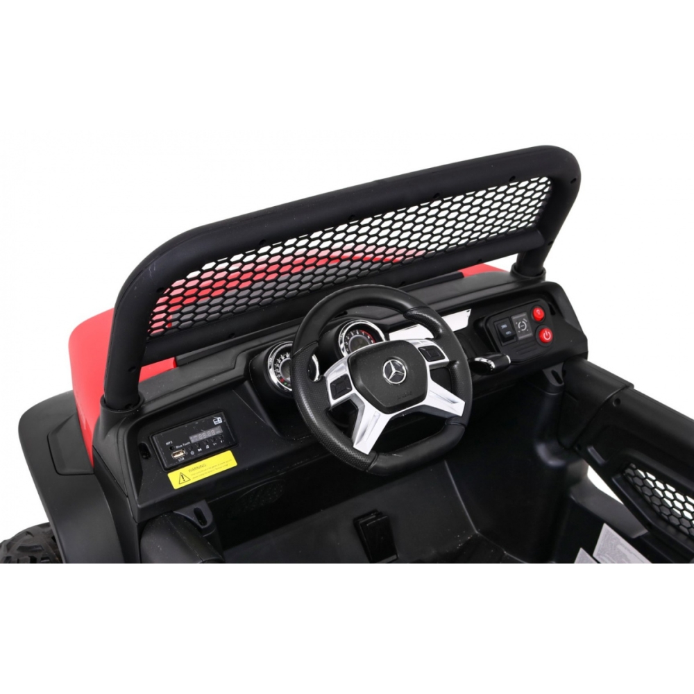 Elektromobilis Mercedes Benz Unimog 4x4, Red-Elektromobiliai vaikams, Visureigiai-e-vaikas
