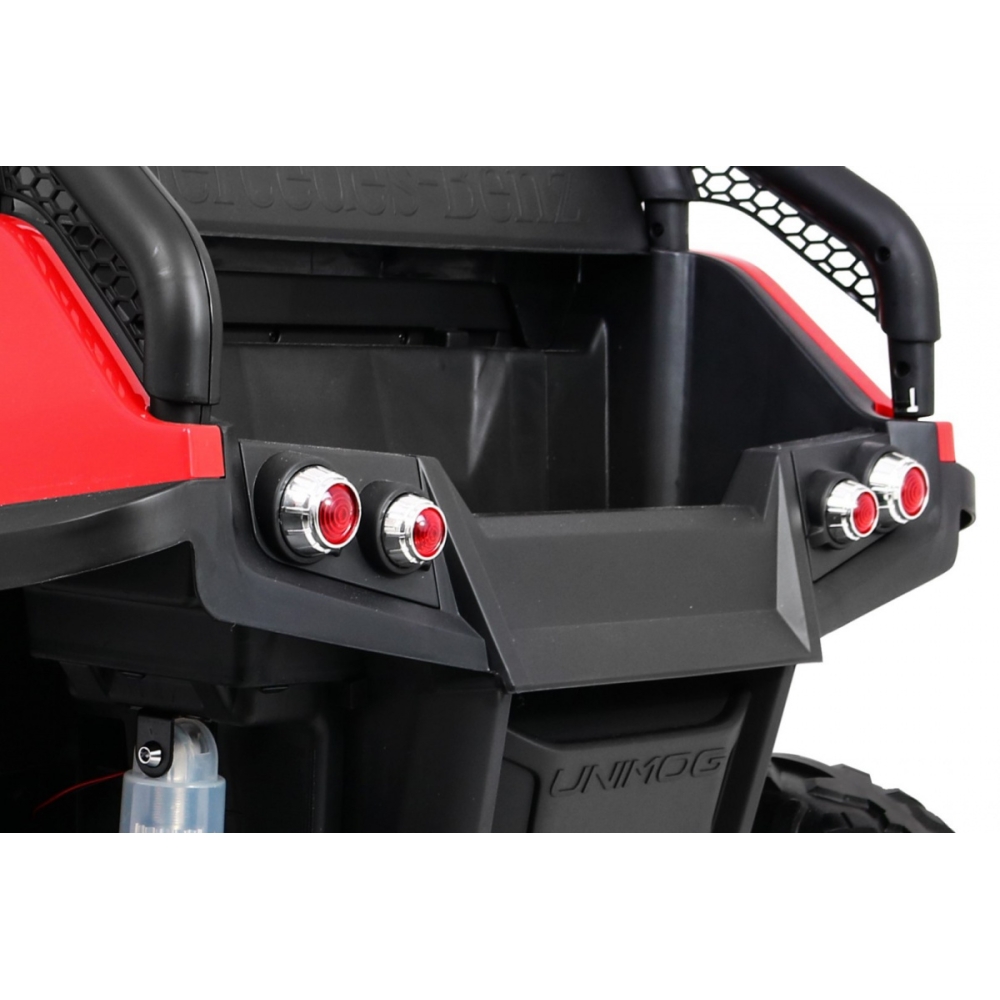 Elektromobilis Mercedes Benz Unimog 4x4, Red-Elektromobiliai vaikams, Visureigiai-e-vaikas
