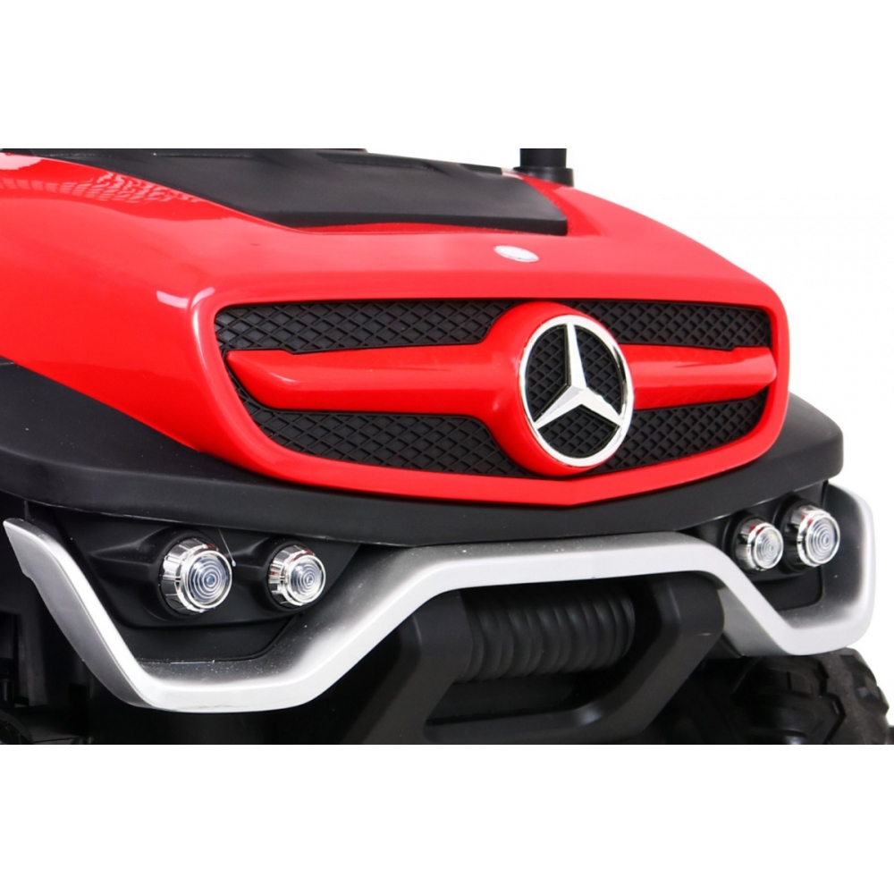 Elektromobilis Mercedes Benz Unimog 4x4, Red-Elektromobiliai vaikams, Visureigiai-e-vaikas