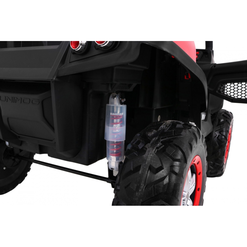 Elektromobilis Mercedes Benz Unimog 4x4, Red-Elektromobiliai vaikams, Visureigiai-e-vaikas