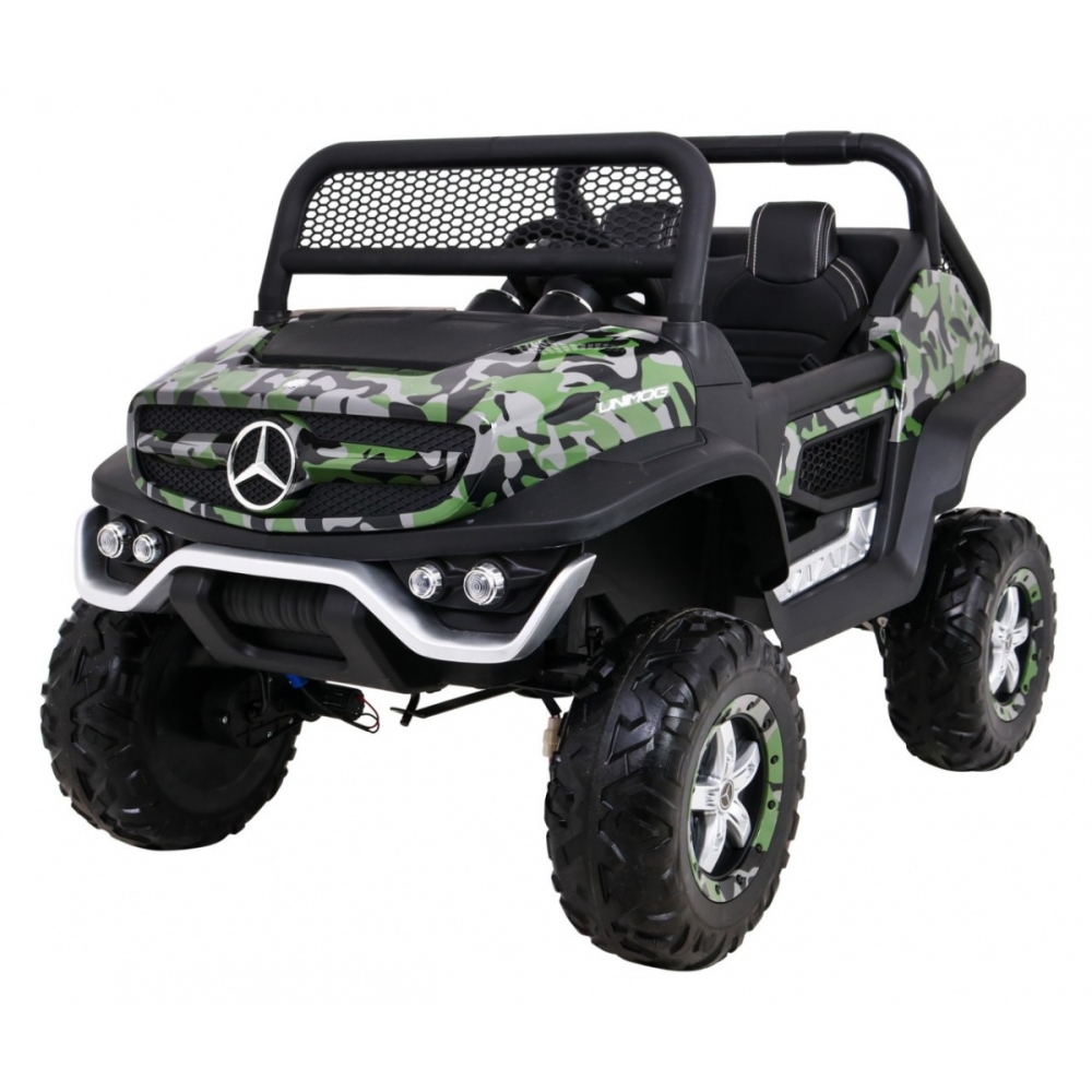 Elektromobilis Mercedes Benz Unimog 4x4, Moro-Elektromobiliai vaikams, Visureigiai-e-vaikas