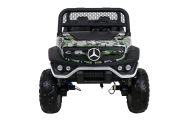 Mercedes Benz Unimog dla dzieci Lakier Moro + Napęd 4x4 + Pilot + Bagażnik + Wolny Start + Radio MP3 + LED