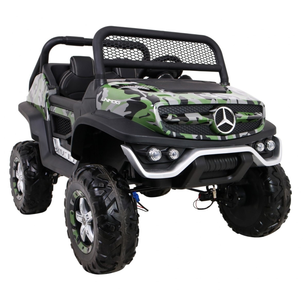 Elektromobilis Mercedes Benz Unimog 4x4, Moro-Elektromobiliai vaikams, Visureigiai-e-vaikas