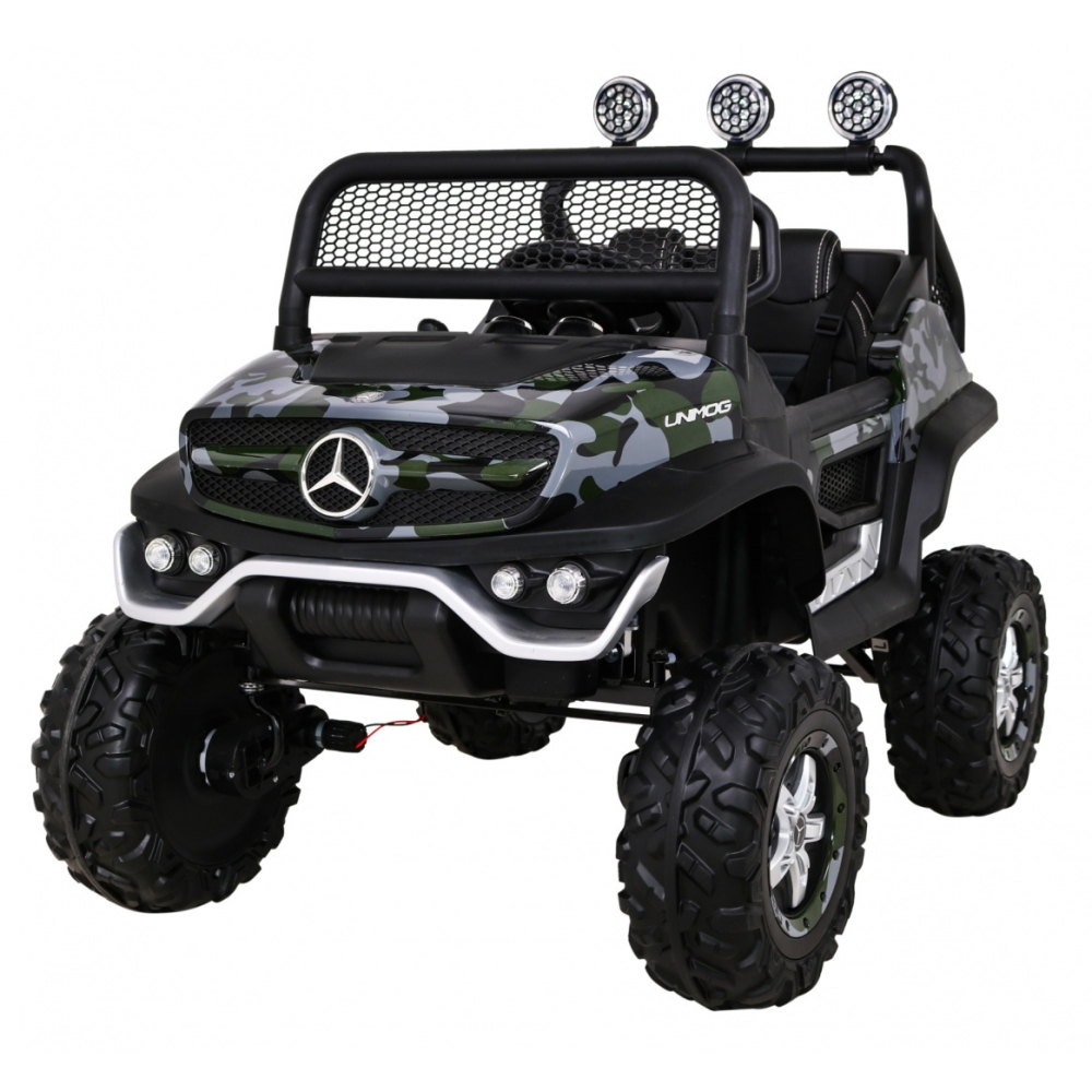 Elektromobilis Mercedes Benz Unimog 4x4, Moro-Elektromobiliai vaikams, Visureigiai-e-vaikas