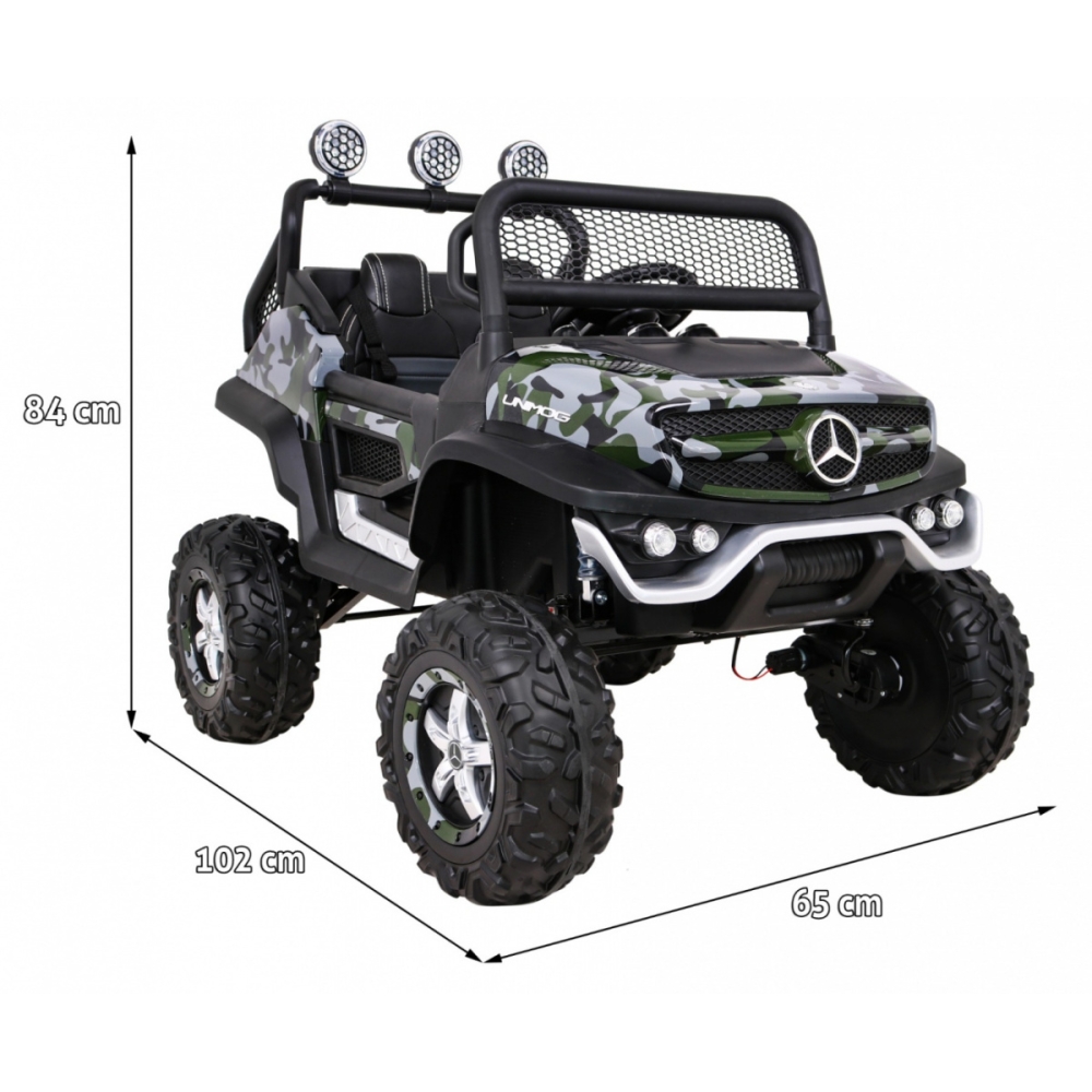 Elektromobilis Mercedes Benz Unimog 4x4, Moro-Elektromobiliai vaikams, Visureigiai-e-vaikas