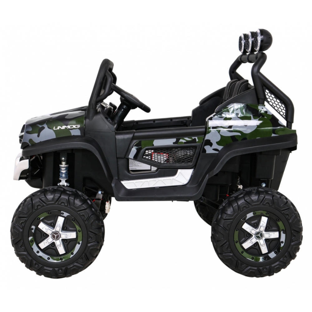 Elektromobilis Mercedes Benz Unimog 4x4, Moro-Elektromobiliai vaikams, Visureigiai-e-vaikas