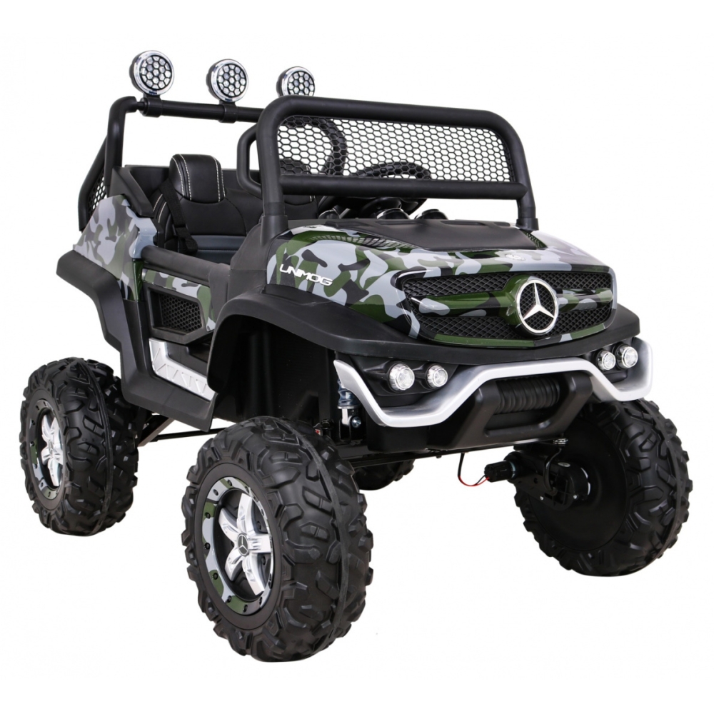 Elektromobilis Mercedes Benz Unimog 4x4, Moro-Elektromobiliai vaikams, Visureigiai-e-vaikas