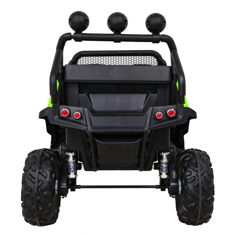 Elektromobilis Mercedes Benz Unimog 4x4, Green-Elektromobiliai vaikams, Visureigiai-e-vaikas
