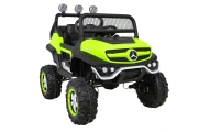 Mercedes Benz Unimog dla dzieci Zielony + Napęd 4x4 + Pilot + Bagażnik + Wolny Start + MP3 LED