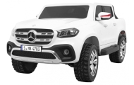 Mercedes Benz X-Class dla dzieci Biały + Pilot + Napęd 4x4 + MP4 + Bagażnik + LED + EVA