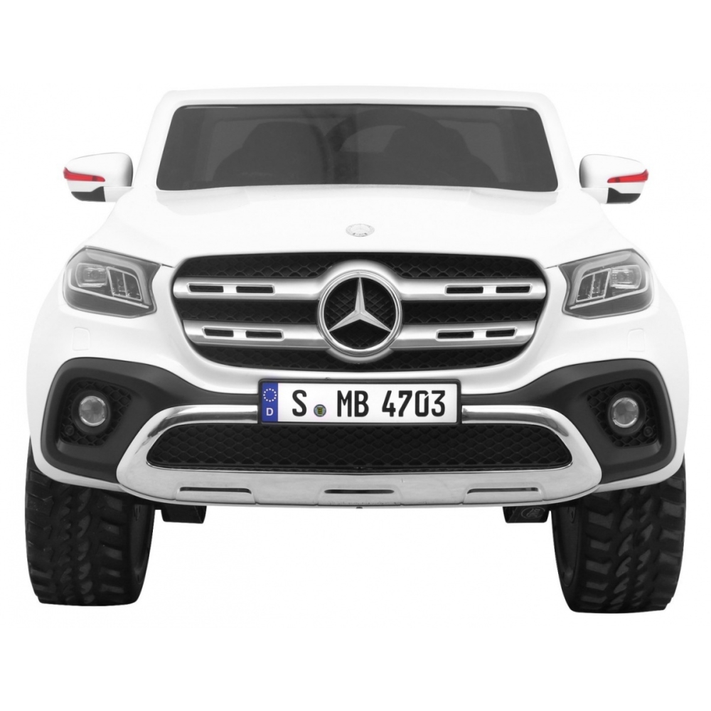 Elektromobilis Mercedes Benz X-Class MP4, White-Elektromobiliai vaikams, Visureigiai-e-vaikas