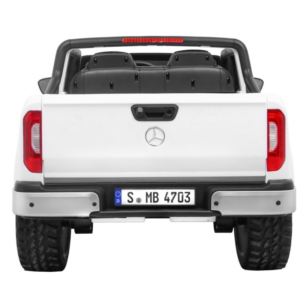 Elektromobilis Mercedes Benz X-Class MP4, White-Elektromobiliai vaikams, Visureigiai-e-vaikas