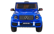 Mercedes AMG G63 dla dzieci Lakier Niebieski + Pilot + MP3 LED + Wolny Start + EVA + Pasy