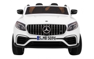 Vaikams skirtas automobilis „Mercedes GLC 63S“ – baltas visureigis + 4x4 pavara-Elektromobiliai vaikams, Visureigiai-e-vaikas