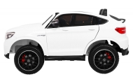Auto Mercedes GLC 63S dla dzieci Biały SUV + Napęd 4x4