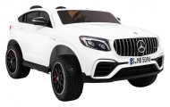 Auto Mercedes GLC 63S dla dzieci Biały SUV + Napęd 4x4