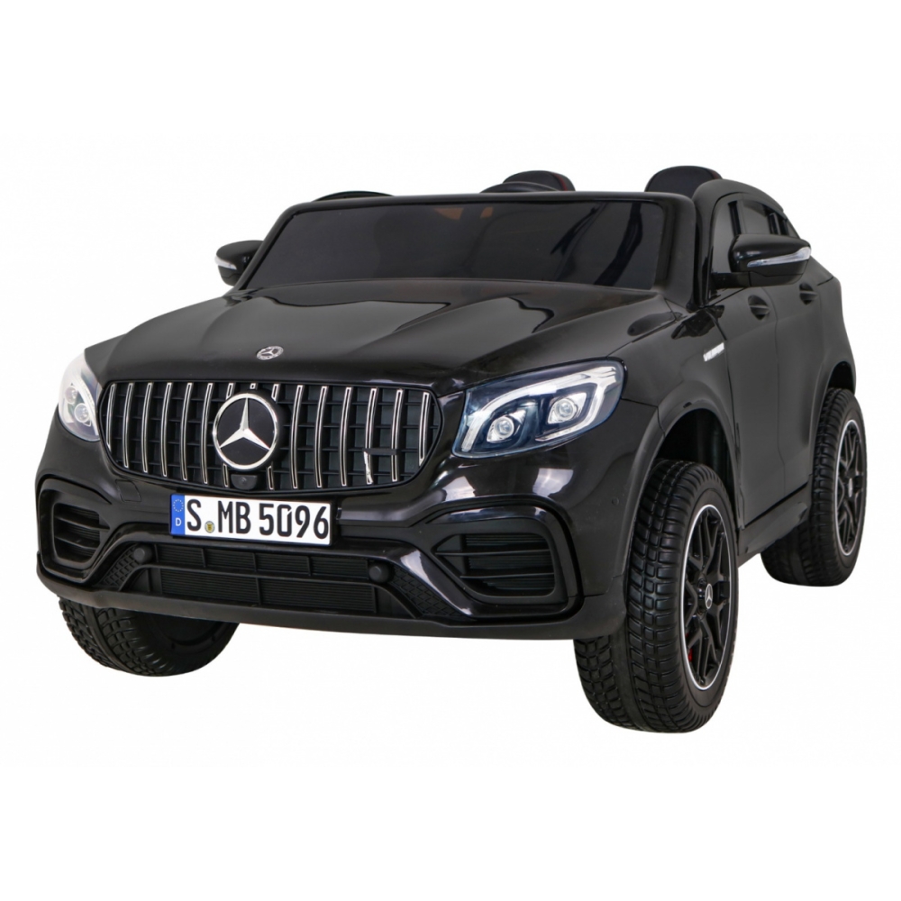 Auto Mercedes GLC 63S dla dzieci Czarny + Napęd 4x4 + MP4 + LED + Ekoskóra + Wolny Start + EVA
