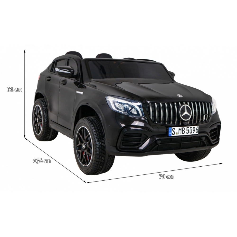 Elektromobilis Mercedes GLC 63S, 4x4, Black-Elektromobiliai vaikams, Visureigiai-e-vaikas