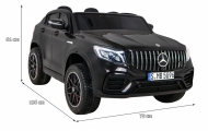 Elektromobilis Mercedes GLC 63S, 4x4, Black-Elektromobiliai vaikams, Visureigiai-e-vaikas