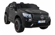 Auto Mercedes GLC 63S dla dzieci Czarny + Napęd 4x4 + MP4 + LED + Ekoskóra + Wolny Start + EVA