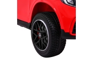 Auto Mercedes GLC 63S dla dzieci Czerwony + Napęd 4x4 + MP4 + LED + Ekoskóra + Wolny Start + EVA