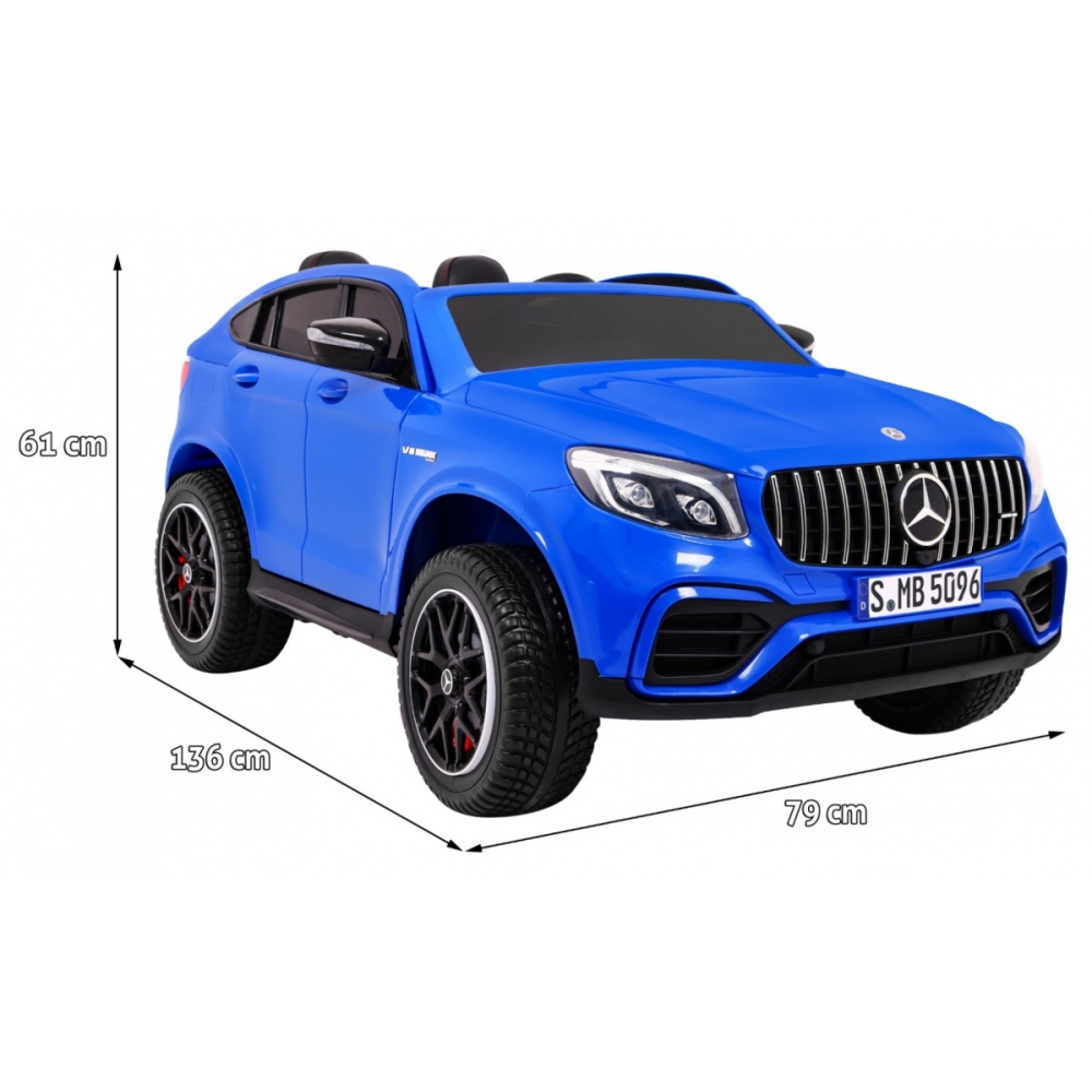 Elektromobilis Mercedes GLC 63S, 4x4, Blue-Elektromobiliai vaikams, Visureigiai-e-vaikas