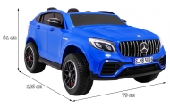 Elektromobilis Mercedes GLC 63S, 4x4, Blue-Elektromobiliai vaikams, Visureigiai-e-vaikas