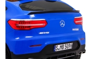 Auto Mercedes GLC 63S dla dzieci Niebieski + Napęd 4x4 + MP4 + LED + Ekoskóra + Wolny Start + EVA