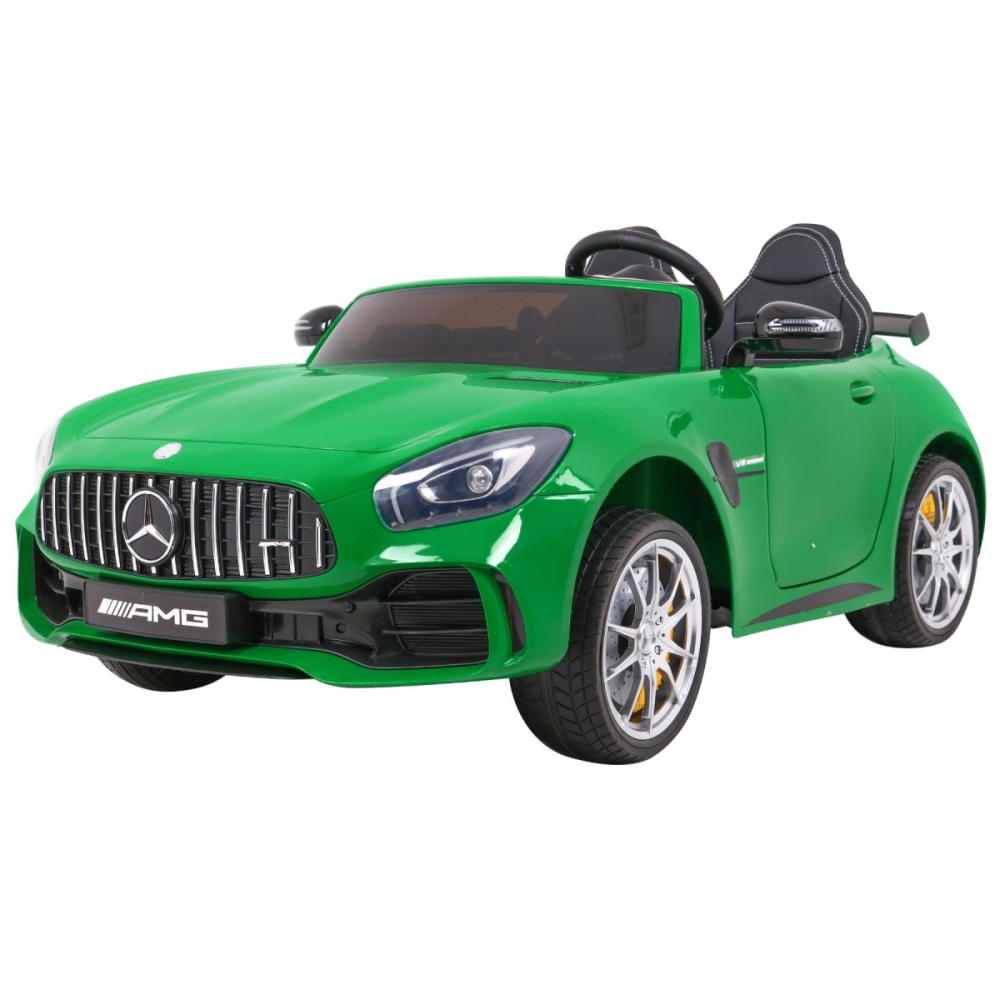 Elektromobilis Mercedes-Benz GT R, 4x4, lakuotas žalias-Elektromobiliai vaikams, Mašinos-e-vaikas