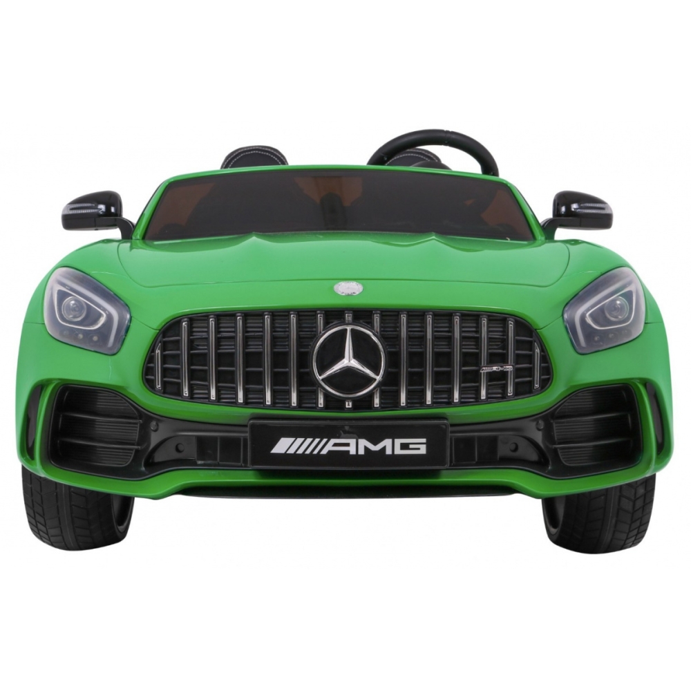 Elektromobilis Mercedes-Benz GT R, 4x4, lakuotas žalias-Elektromobiliai vaikams, Mašinos-e-vaikas