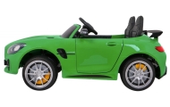 Mercedes-Benz GT R dla dzieci Lakier Zielony + Napęd 4x4 + Nawiew powietrza + Pilot + EVA + MP3 LED