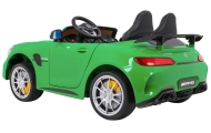 Mercedes-Benz GT R dla dzieci Lakier Zielony + Napęd 4x4 + Nawiew powietrza + Pilot + EVA + MP3 LED