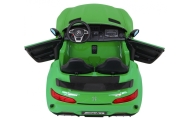 Mercedes-Benz GT R dla dzieci Lakier Zielony + Napęd 4x4 + Nawiew powietrza + Pilot + EVA + MP3 LED