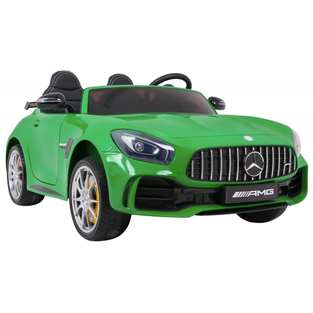 Elektromobilis Mercedes-Benz GT R, 4x4, lakuotas žalias-Elektromobiliai vaikams, Mašinos-e-vaikas