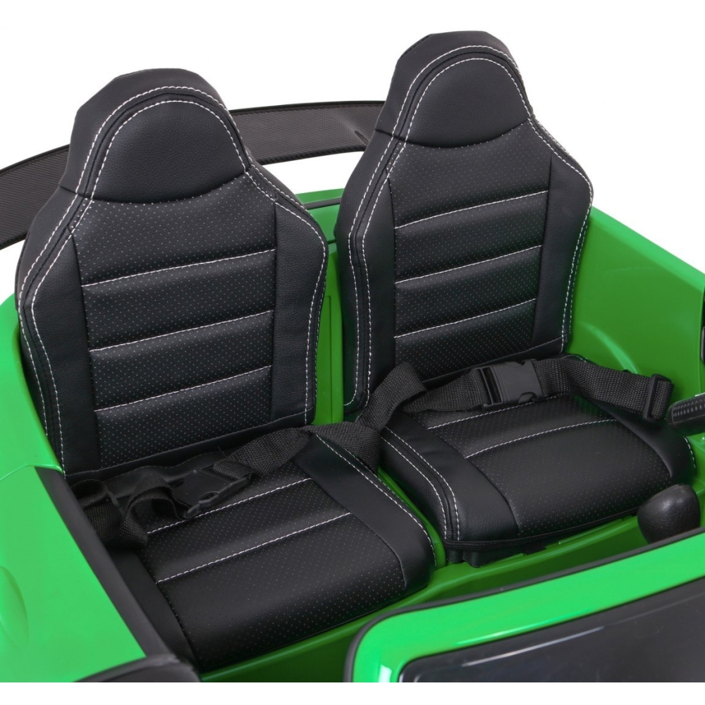 Elektromobilis Mercedes-Benz GT R, 4x4, lakuotas žalias-Elektromobiliai vaikams, Mašinos-e-vaikas