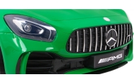 Elektromobilis Mercedes-Benz GT R, 4x4, lakuotas žalias-Elektromobiliai vaikams, Mašinos-e-vaikas