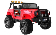 Elektromobilis Jeep Monster 4x4, Red-Elektromobiliai vaikams, Visureigiai-e-vaikas
