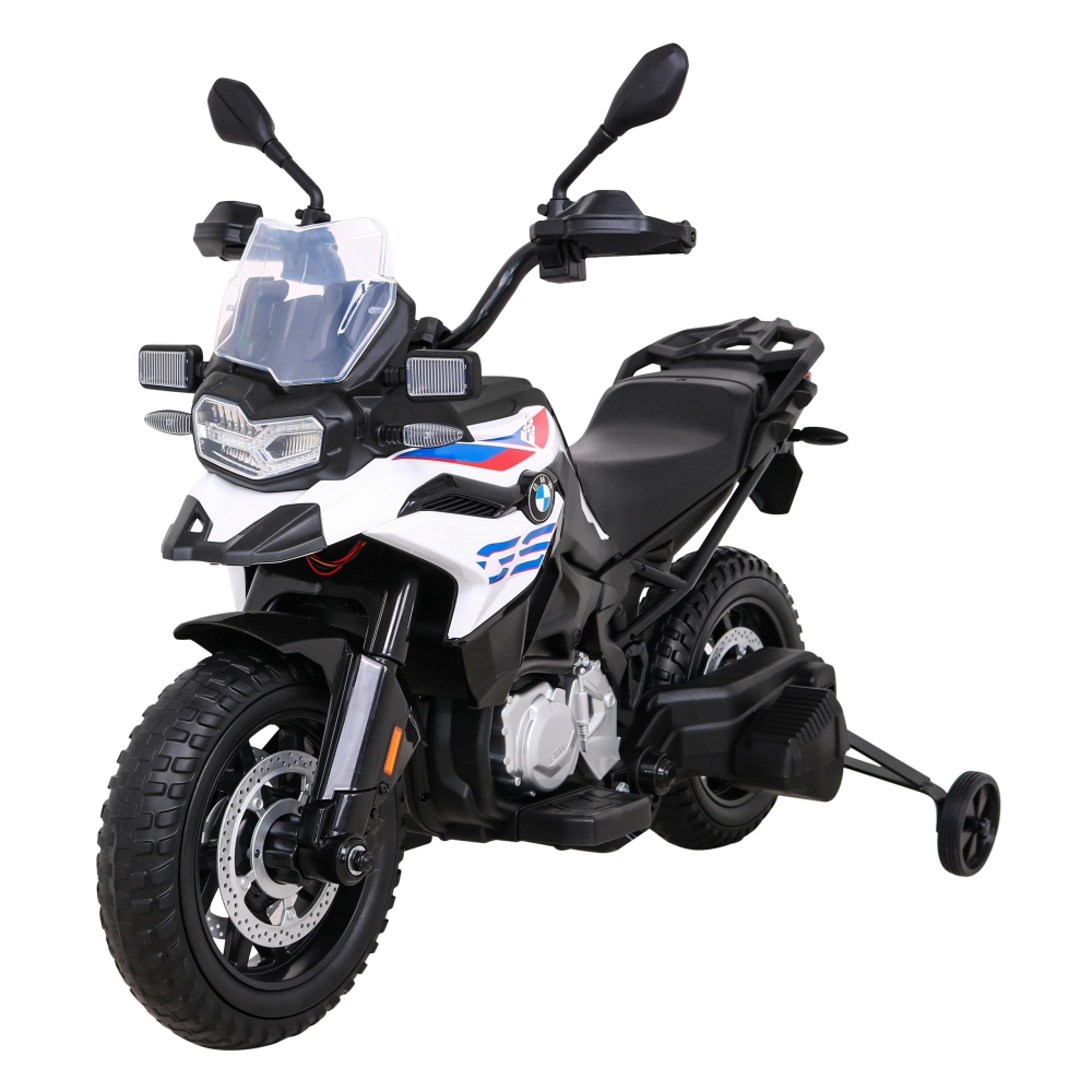 Elektrinis motociklas BMW F850 GS, White-Elektromobiliai vaikams, Motociklai-e-vaikas