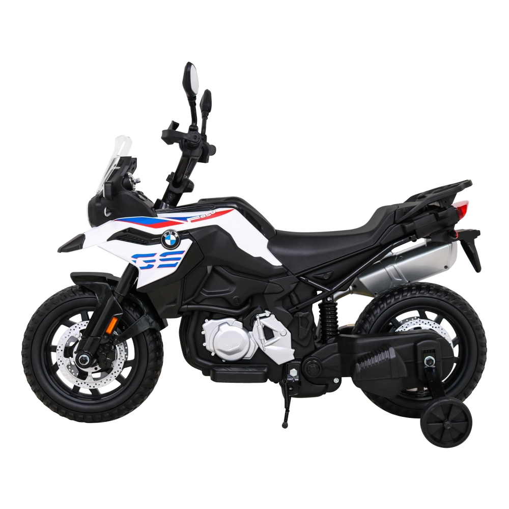 Elektrinis motociklas BMW F850 GS, White-Elektromobiliai vaikams, Motociklai-e-vaikas