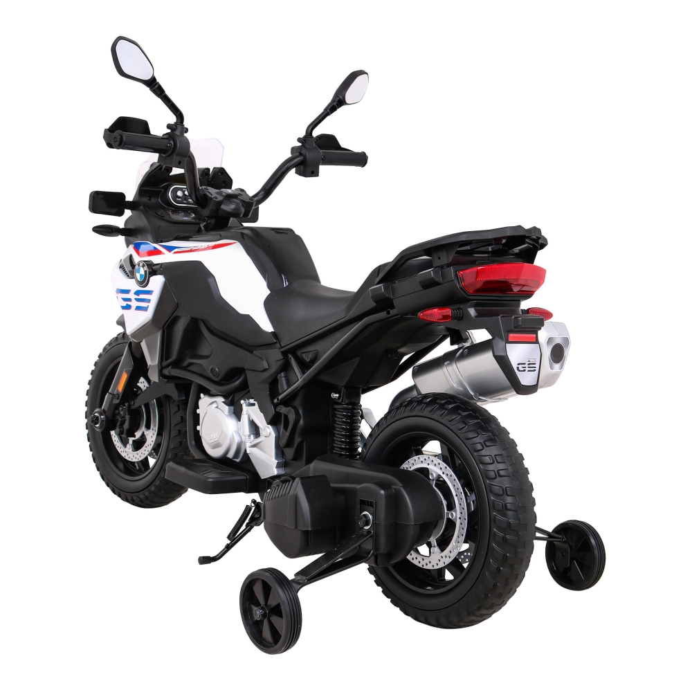Elektrinis motociklas BMW F850 GS, White-Elektromobiliai vaikams, Motociklai-e-vaikas