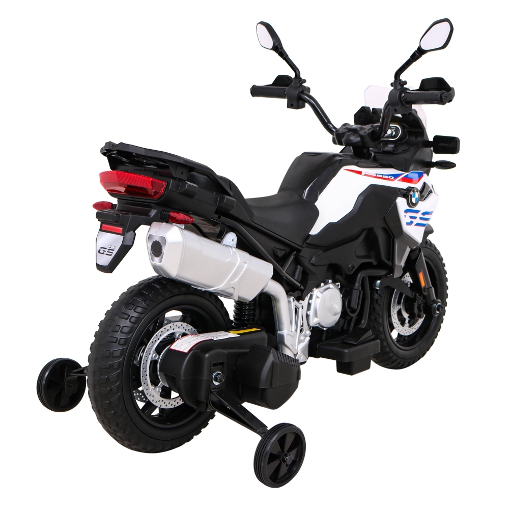 Elektrinis motociklas BMW F850 GS, White-Elektromobiliai vaikams, Motociklai-e-vaikas