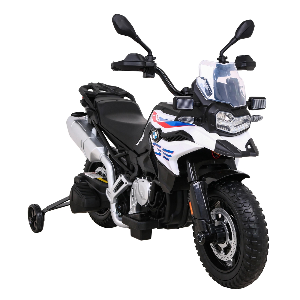 Elektrinis motociklas BMW F850 GS, White-Elektromobiliai vaikams, Motociklai-e-vaikas