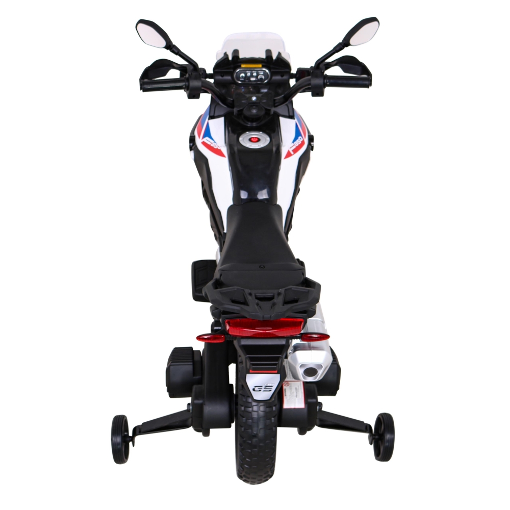 Elektrinis motociklas BMW F850 GS, White-Elektromobiliai vaikams, Motociklai-e-vaikas