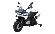 Motor Policyjny BMW F850 GS na akumulator dla dzieci + Kółka pomocnicze + Syrena + Światła + 2 Kufry + Wolny Start