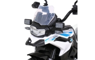 Motor Policyjny BMW F850 GS na akumulator dla dzieci + Kółka pomocnicze + Syrena + Światła + 2 Kufry + Wolny Start