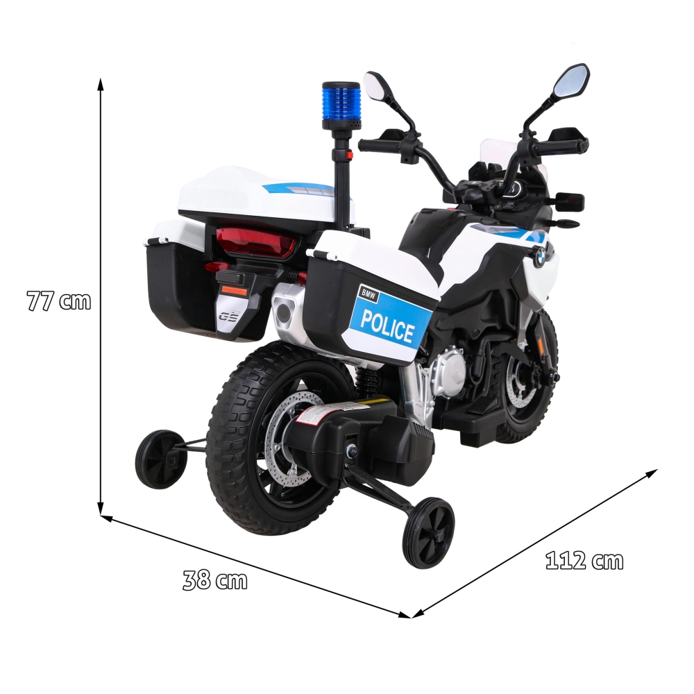 Elektrinis motociklas BMW F850 GS policija-Elektromobiliai vaikams, Motociklai-e-vaikas