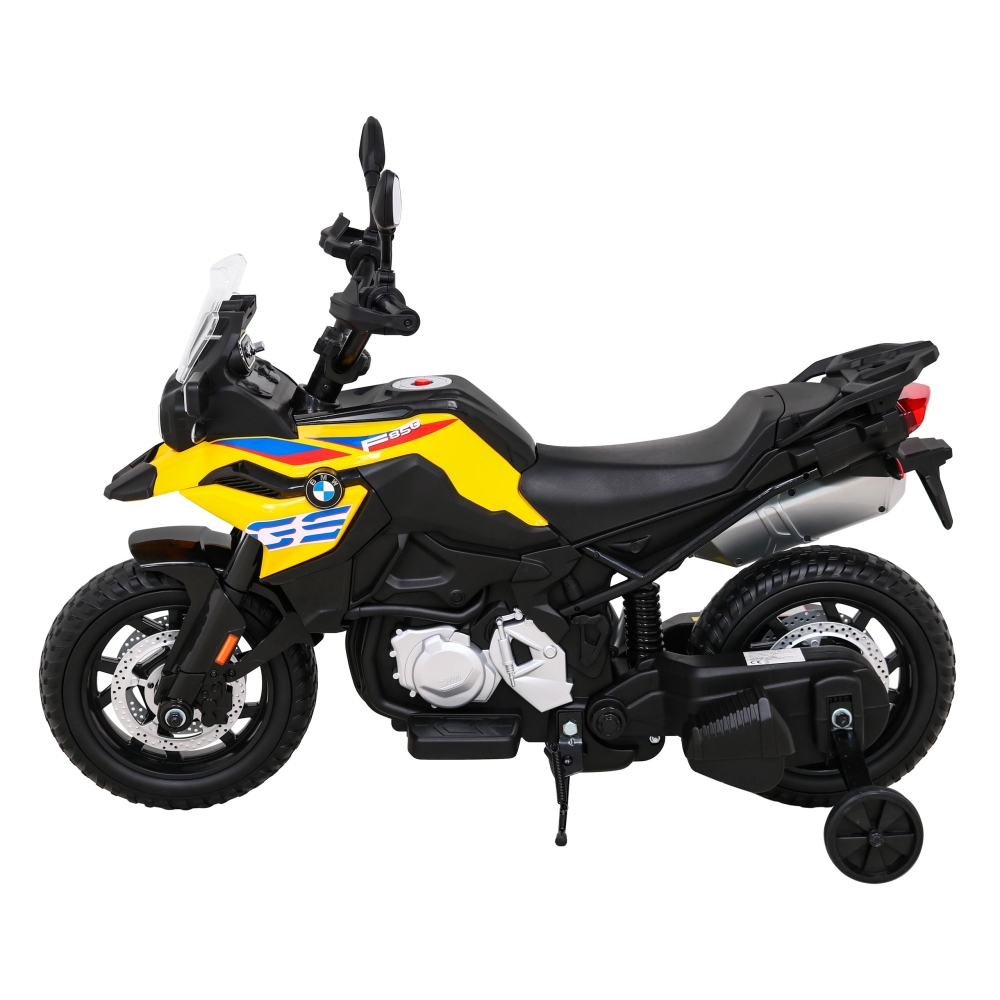 Elektrinis motociklas BMW F850 GS, Yellow-Elektromobiliai vaikams, Motociklai-e-vaikas