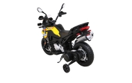 Motor BMW F850 GS na akumulator dla dzieci Żółty + Kółka pomocnicze + Audio LED + Wolny Start + EVA