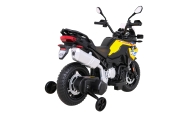 Motor BMW F850 GS na akumulator dla dzieci Żółty + Kółka pomocnicze + Audio LED + Wolny Start + EVA