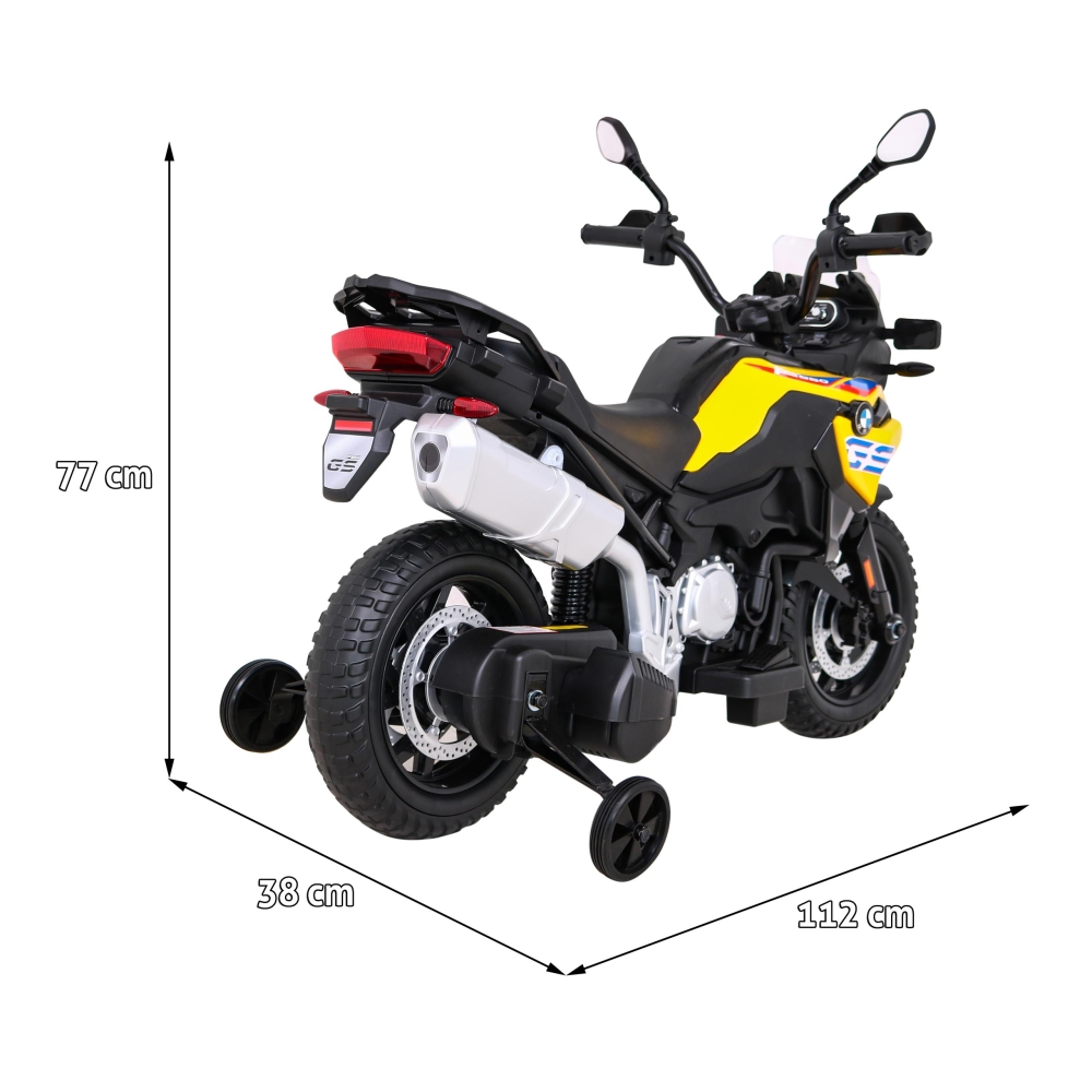Elektrinis motociklas BMW F850 GS, Yellow-Elektromobiliai vaikams, Motociklai-e-vaikas